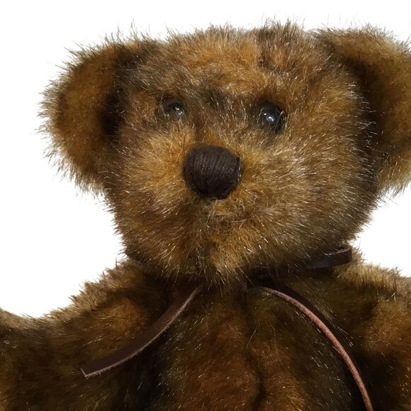 VTG Applause Minky Schminky Faux Mink Plush Bear Soft Brown 6 in Stuffed Animal - Picture 6 of 9